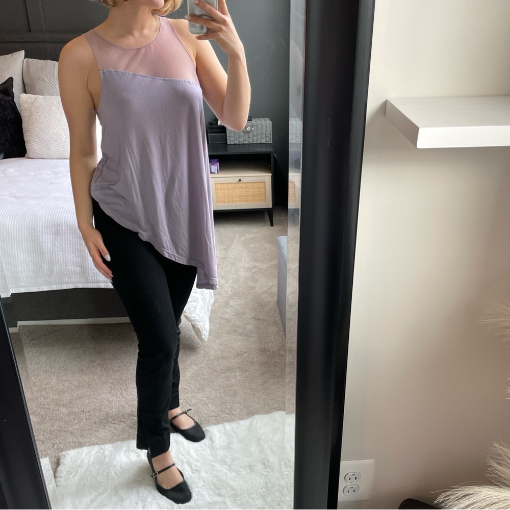 Free People Asymmetrical Lilac Purple Top